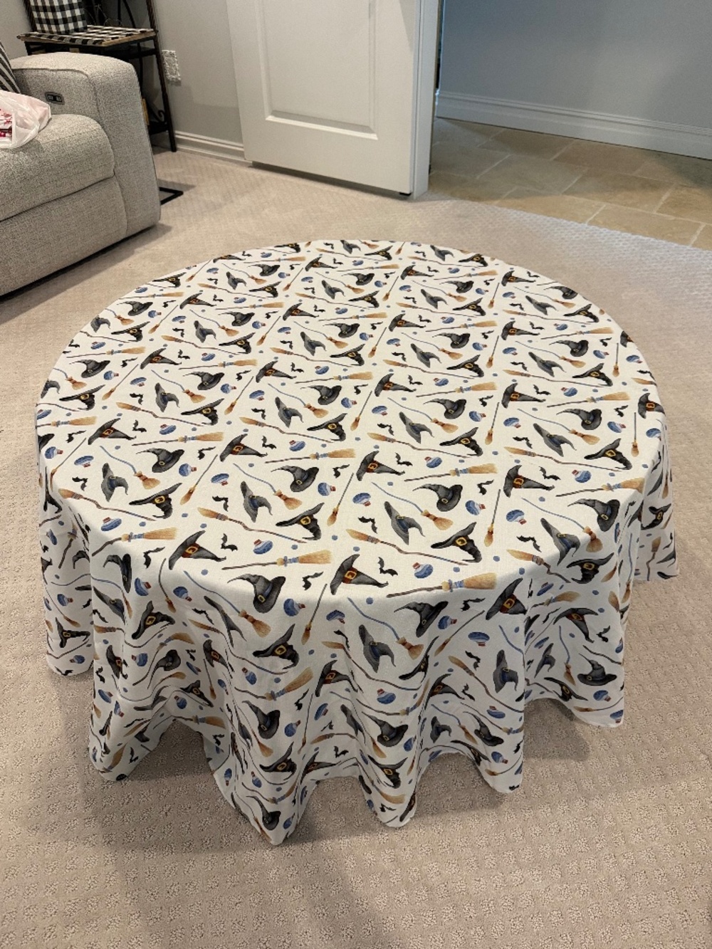 Colordrift 70" Round "Witches Hat" Table Clothe